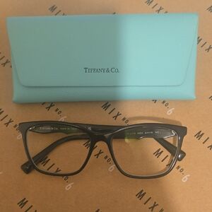 Tiffany & Co. Black Eyeglasses with Blue Case